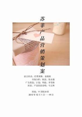 产品营销方案策划